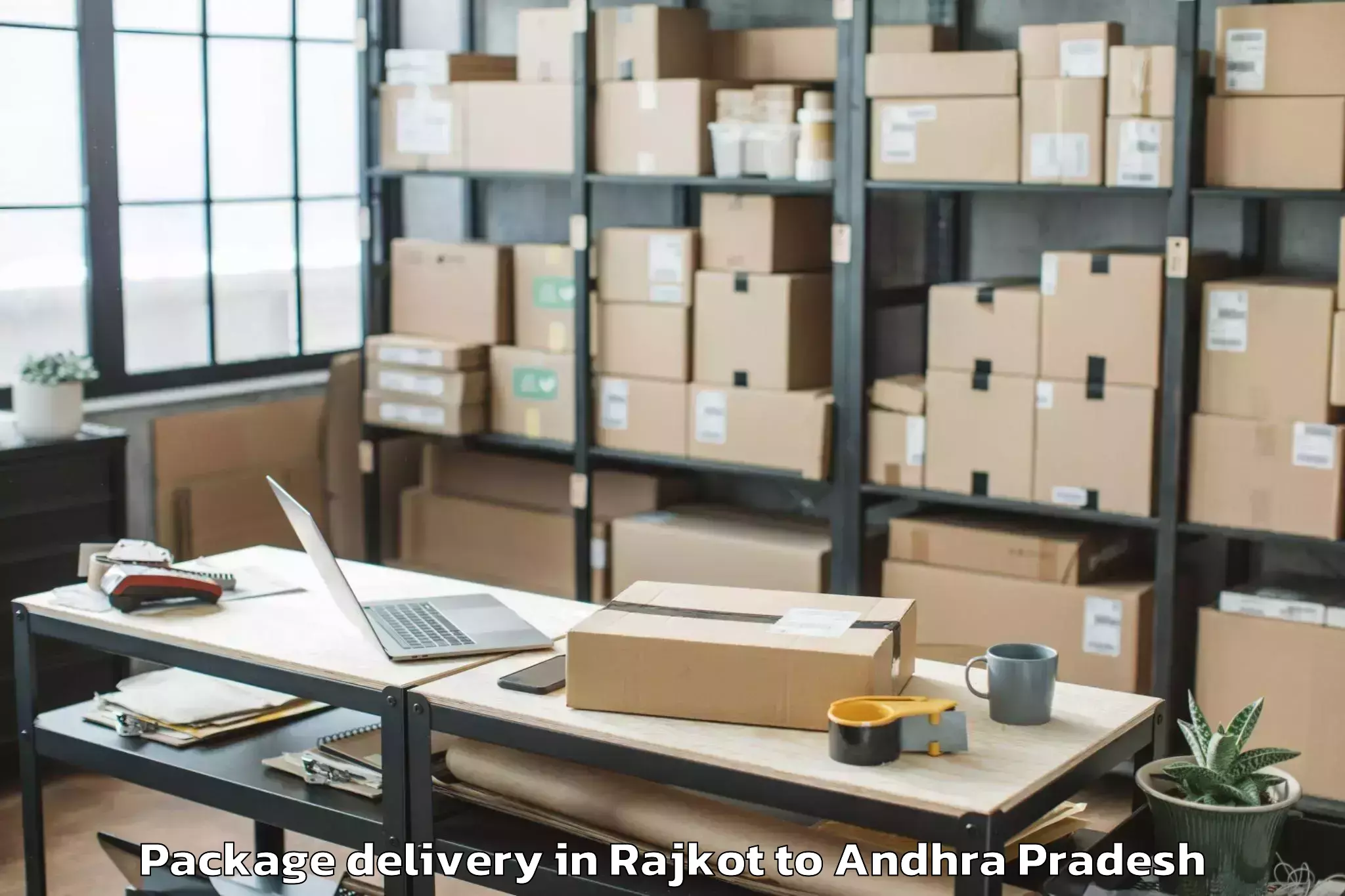 Professional Rajkot to Akividu Package Delivery